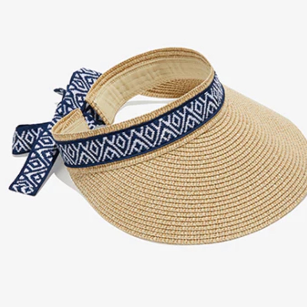 NWT Sea And Grass Straw Visor Ladies Spring Summer Hat